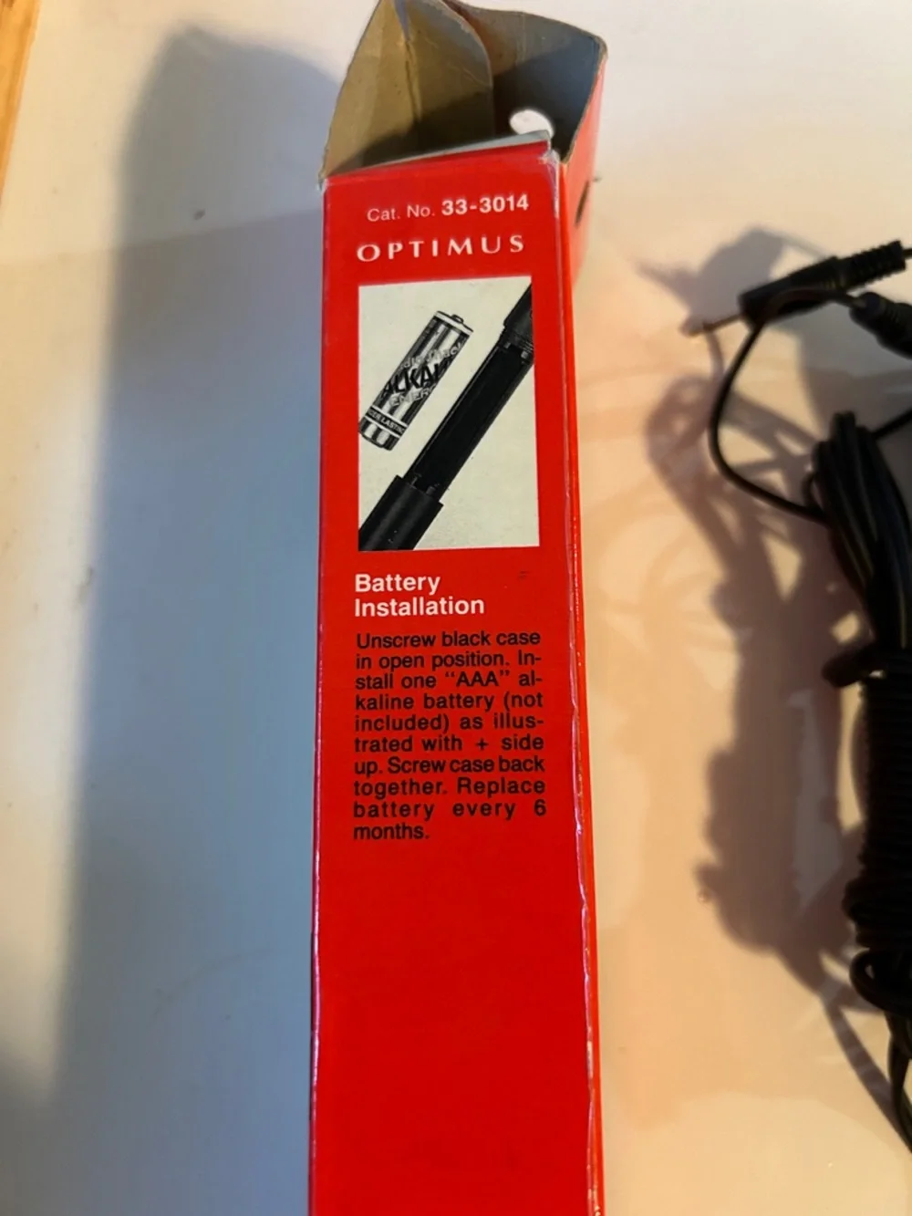 Optimus 33-3014 Omnidirectional Electret Condenser Microphone Stand 6 Ft Cord